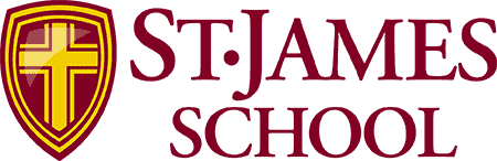 St. James School logo.